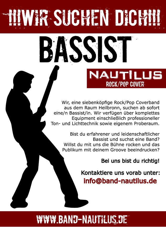 Bassist/in gesucht